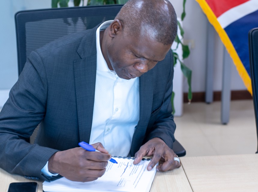 Contract Signed for the Construction of Retaining Walls, Road Pavement and Drainage at Sabbath Hill P3