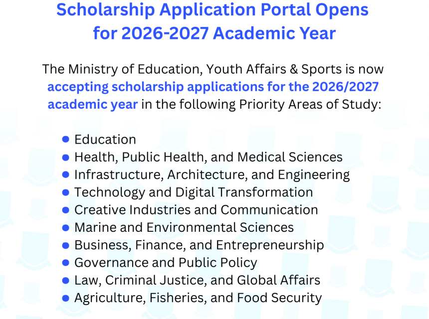 Scholarship Application Portal Opens for 2026-2027 Academic Year