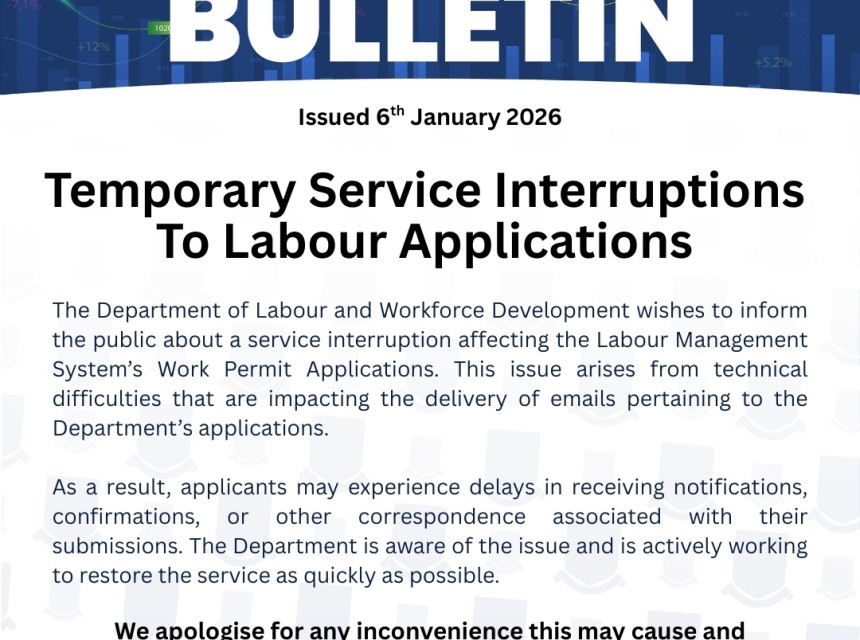 Bulletin - Temporary Service Interruptions to Labour Applications