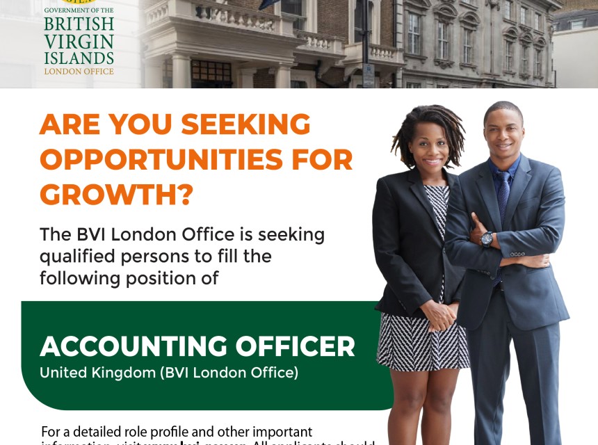 BVI London Accounting Officer vacancy