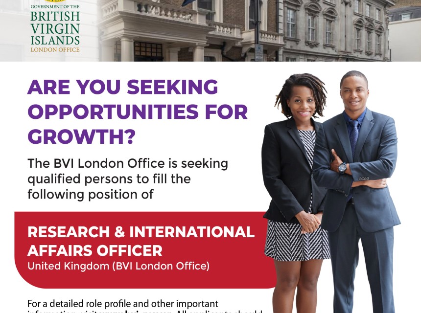 Research and International Affairs Officer - BVI London Office