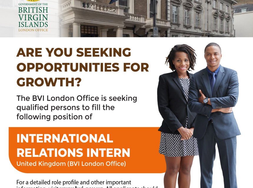 International Relations Intern - BVI London Office