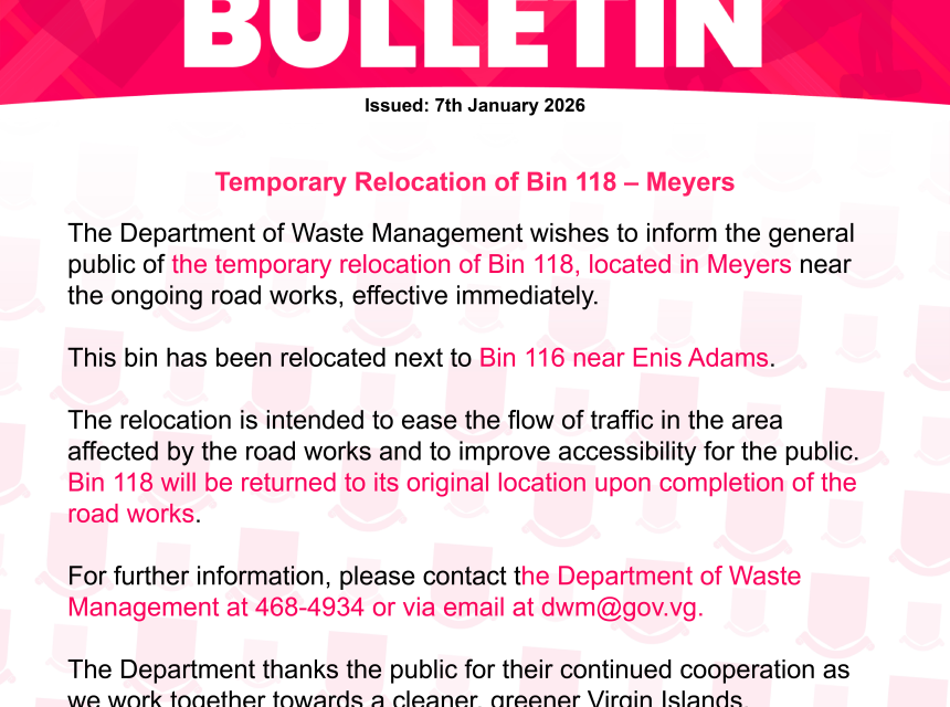 Relocation of Bin 118