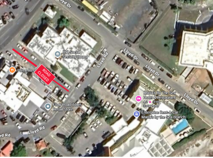 A Portion of Lloyd Road to be Temporarily Closed on Saturday 24th January png