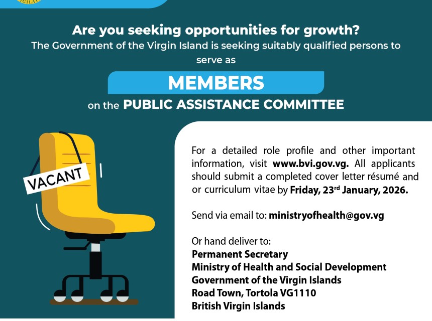 Vacancy Notice Public Assistance Committee E-Flyer