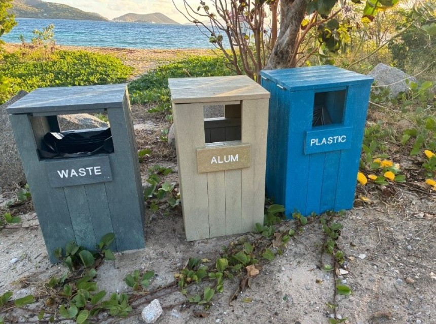 Long Bay, Beef Island Beach Picnic Area Ready to be Used