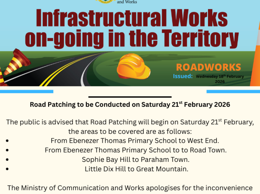 Road Patching to be Conducted on Saturday 21st February 2026