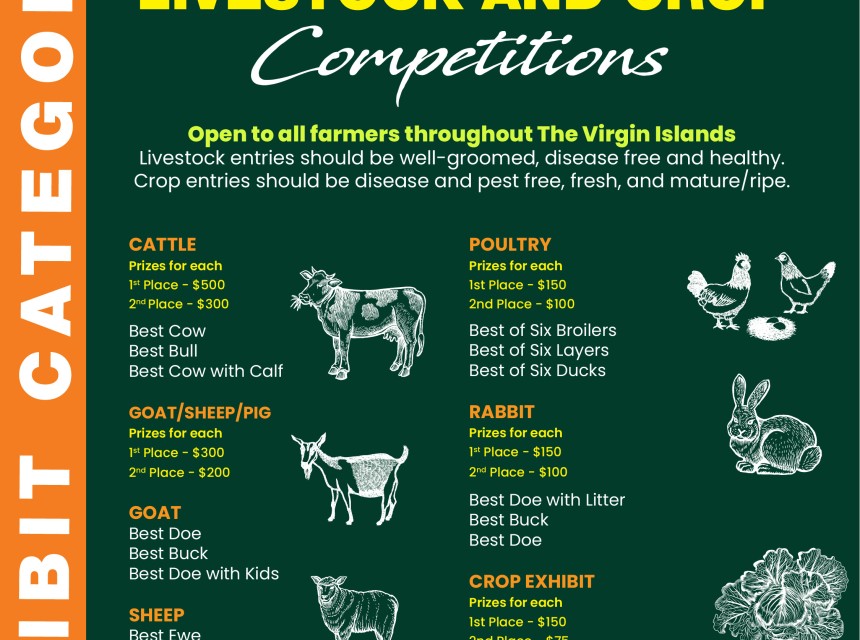 Call for Entries - DOAF Livestock and Crop Competitions