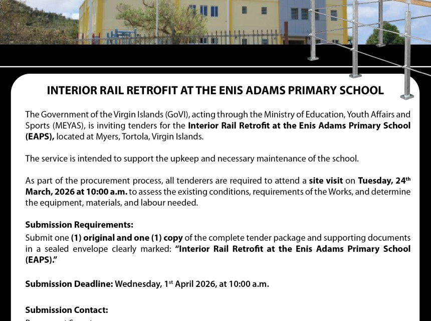 Interior Rail Retrofit at the Enis Adams Primary School