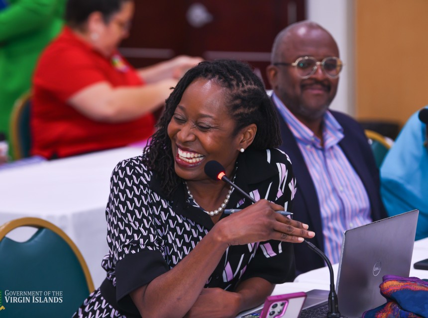 Scenes from the 17th annual meeting of the CDEMA TAC’s session on April 14 in Road Town.