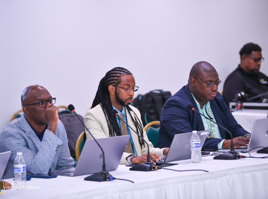 Scenes from the 17th annual meeting of the CDEMA TAC’s session on April 14 in Road Town.