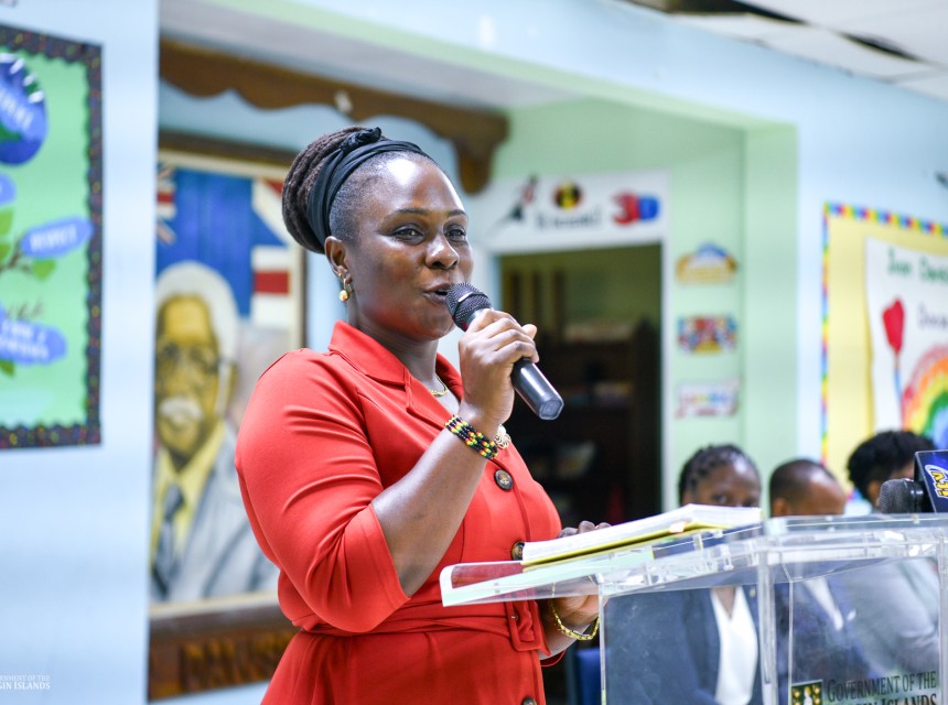 Principal of Ivan Dawson Primary School Shaniqua Henley-Vanterpool