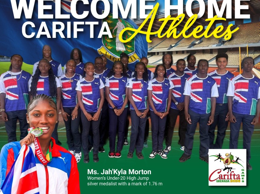 Welcome Home Flyer Ceremony for BVI CARIFTA Athlete